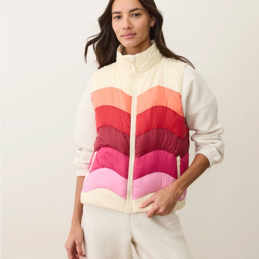 Marine Layer Women's Sunset Puffer Vest SZ XL NWT